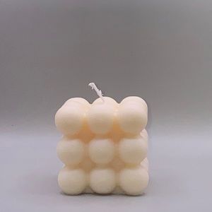 White bubble candle